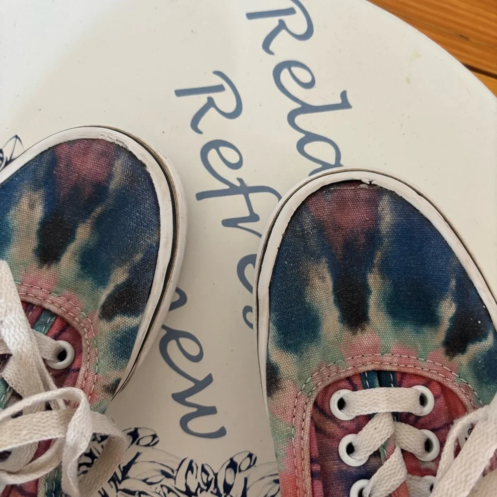 Vans Authentic Tie Dye Canvas Sneakers Size 5 Women